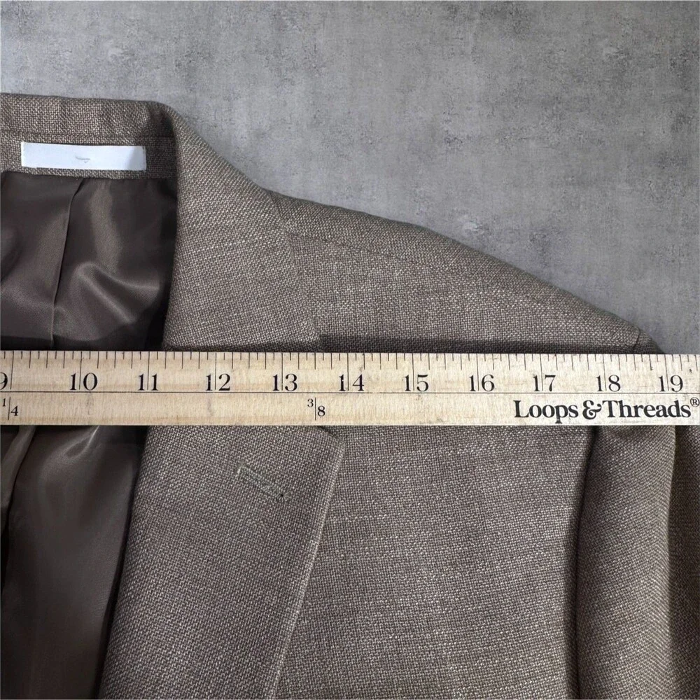 RALPH LAUREN Mens Blazer Sport Coat Two Button Suit Jacket Brown/Tan 43R